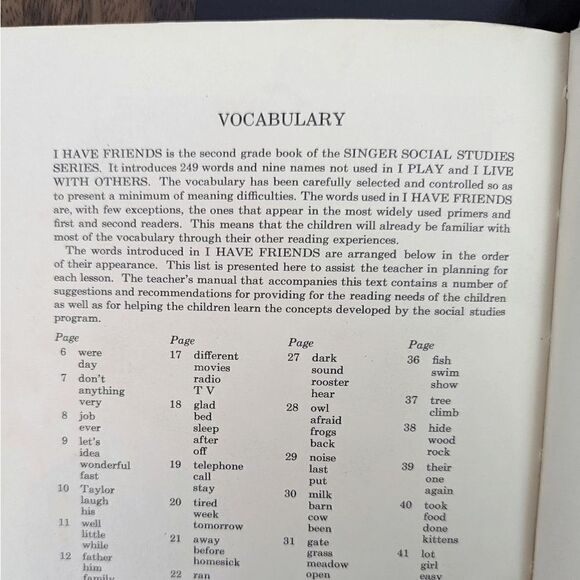 I have friends (Singer social studies) by C. W. Hunnicutt Hardcover Book - Picture 9 of 10